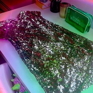 Zara golden sparkle dress